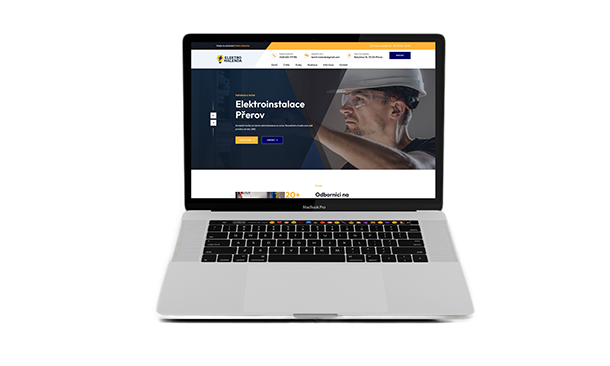 Ukázka webu Malenda elektro